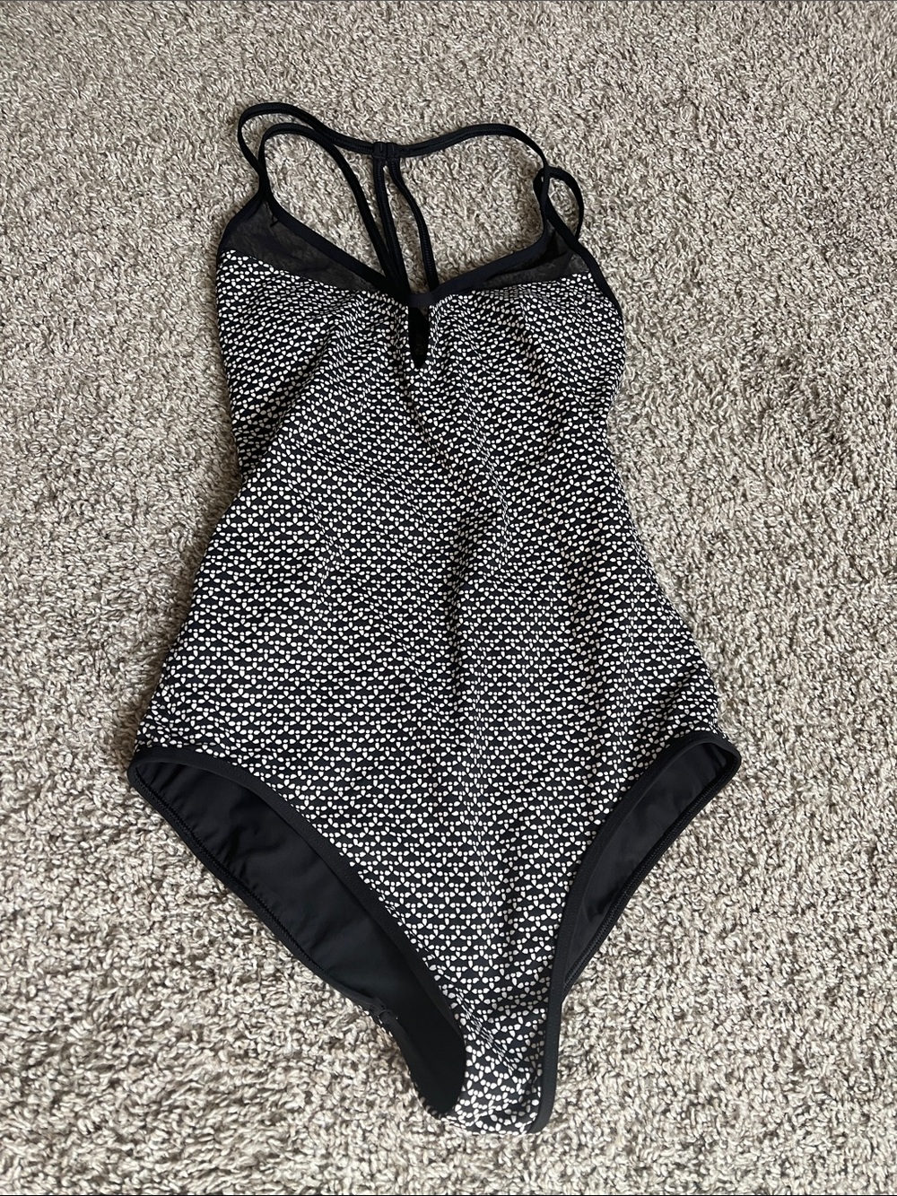 lululemon athletica Black & White One-Piece Swimsuit